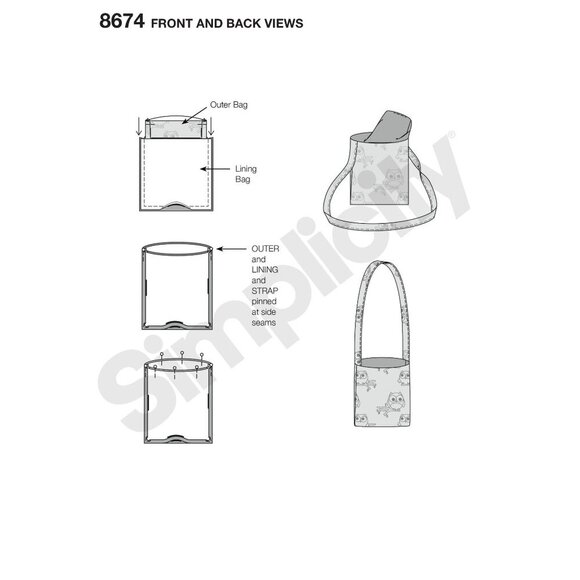 The Remy Bag Sewing Kit for Beginners Ages 8+ By Simplicity #8674 - Picture 3 of 3